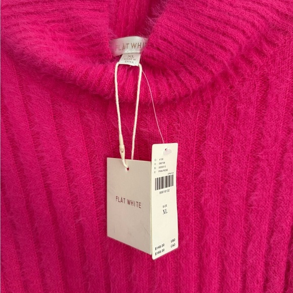 Anthropologie Flat White Turtleneck Sweater Mini Dress - Size XL - Pink Rose NWT - Picture 6 of 8